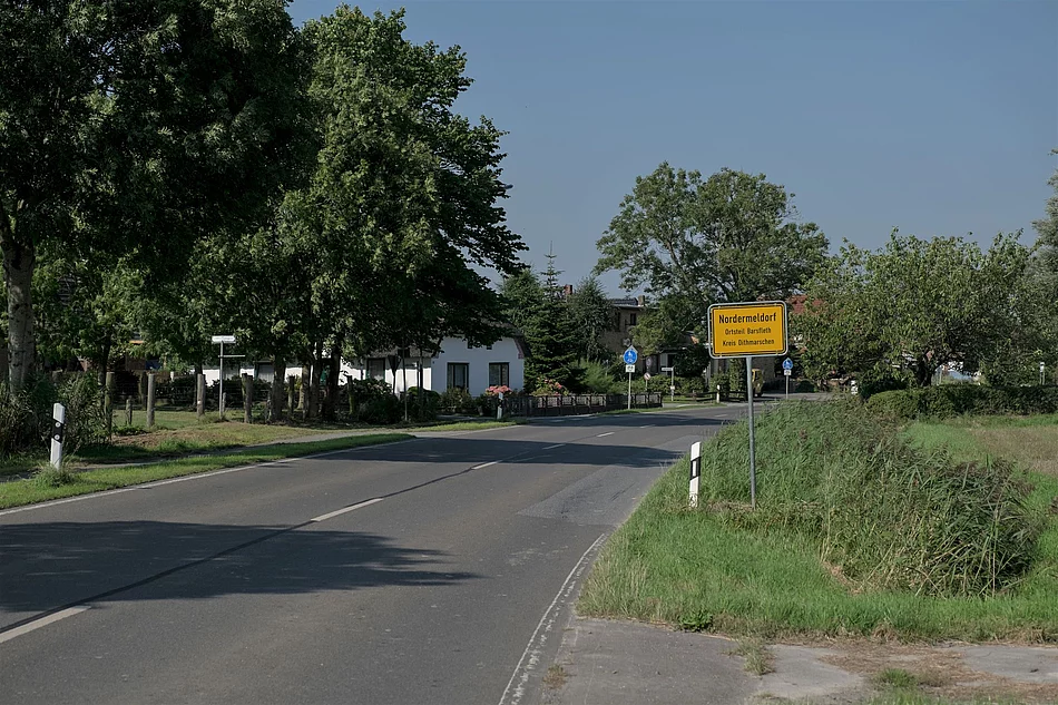 Ortsschild Nordermeldorf Ortsschild Nordermeldorf